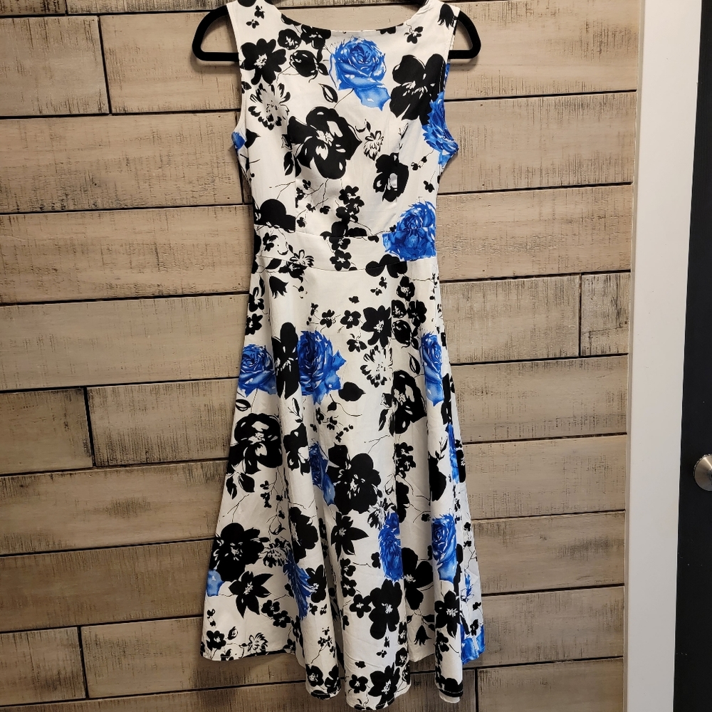 Beautiful fitted with flare skirt dress